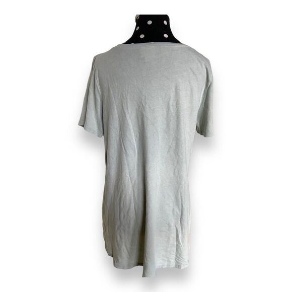 LuLaRoe Womens Tee Sz M Light Green Christy T V Neck Solid NEW with Tags - Picture 4 of 9